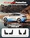 REEVAA 2025 Tesla New Model Y Juniper Accessories - Mud Flaps [Protect Paint, No Drilling Required] All-Weather Mud Guard Body Kits for Model Y Juniper 2025-2026, Black (Set of 4)