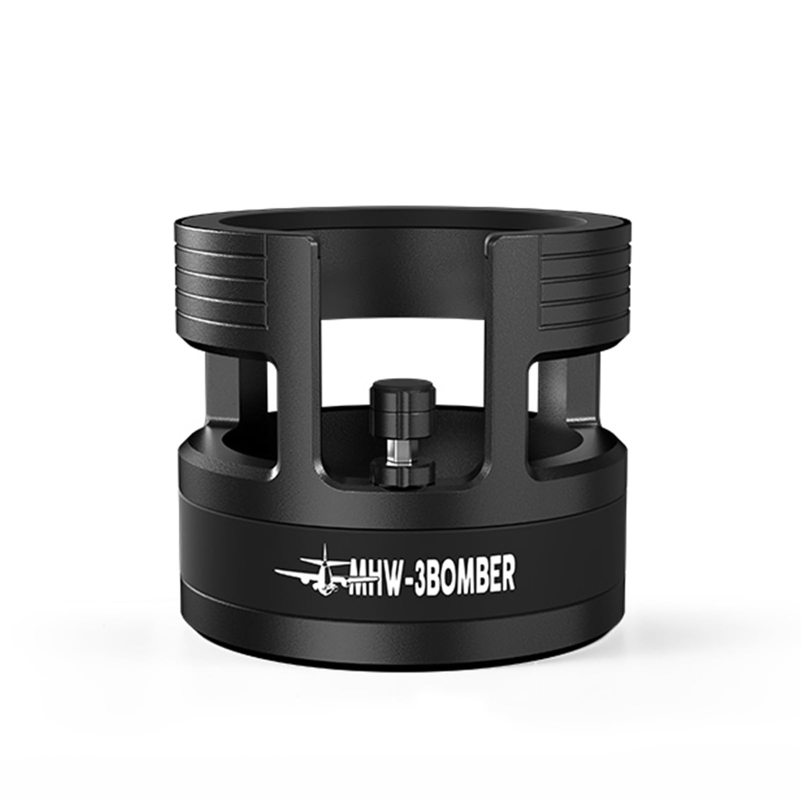 MHW 3BOMBER Stacja ubijania espresso 58 mm, uchwyt na kolbę do kawy o regulowanej wysokości od 18 do 30 mm, akcesoria do kawy z antypoślizgową matą silikonową do kolby do