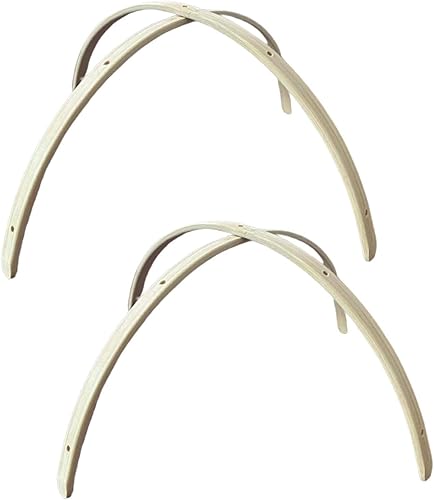 Juego de 2 marcos de madera para colgar móviles, kit de marco de madera para guardería, baby shower recién nacido