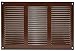 Price comparison product image Air Vent Grille Cover 300 x 200mm (11 x 8inch) Brown Ventilation Cover, Metal, with Insect Protection, mr3020