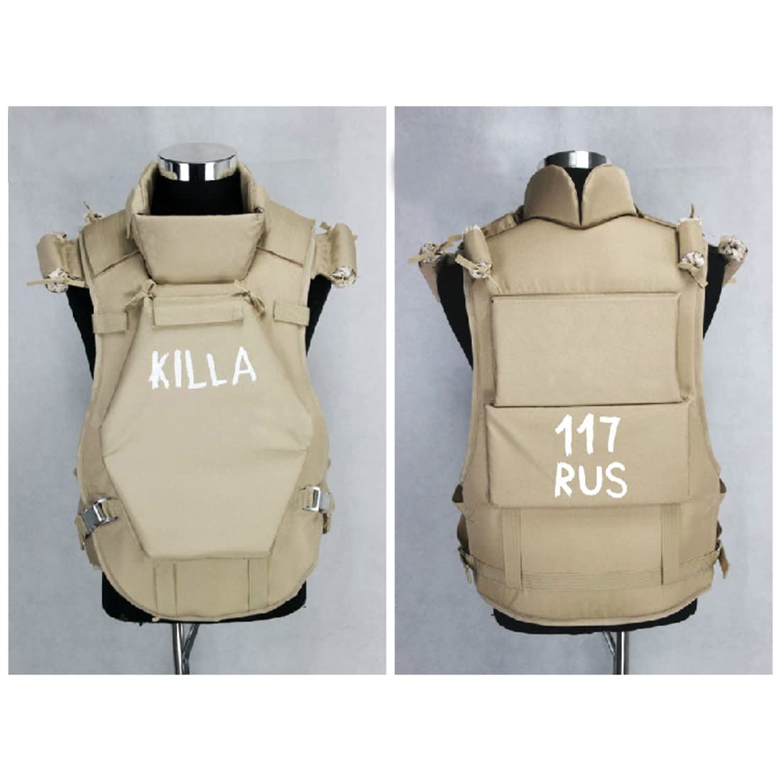 Taktische Weste für Herren, Russian 6B13 Plattenträger mit Eva-Polsterung, Verstellbarer Kragen & Metallhaken, Multifunktionale Militär Weste für Cosplay & Airsoft, Killa Armor Edition