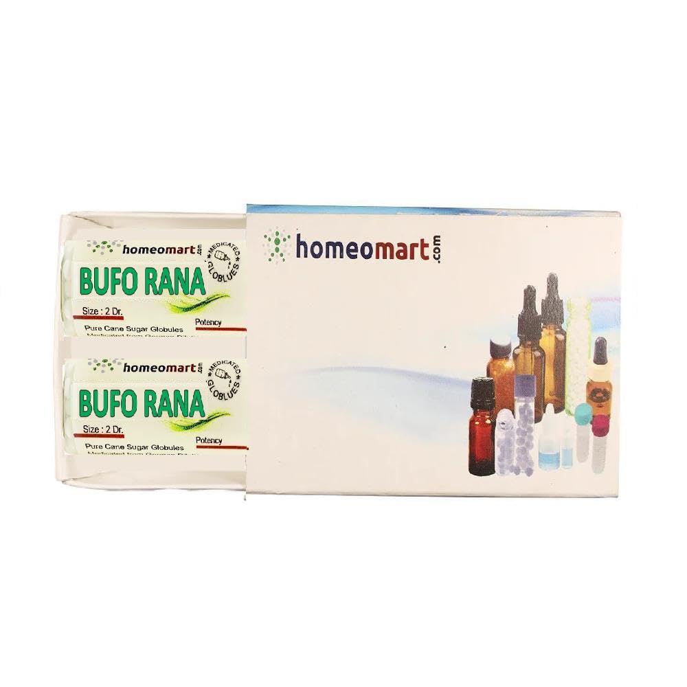 Homeomart.com Bufo Rana Homeopathy Pellets (Pills) in 1M Potency Pack of 2 1M- Pack of 2