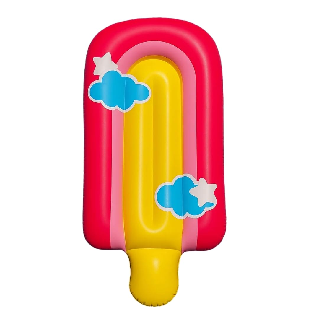 Wanna Party Giant Inflatable Ice Cream Blow up Rainbow Ice Cream Inflatable Summer Decorations for Summer Pool Beach Birthday Decor 1