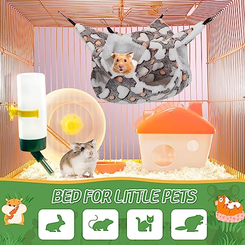 Wesiti 4 Pcs Guinea Pig Rat Hammock Sugar Glider Cage Small Pet Animal Hanging Hammock Three Layers Warm Chinchilla Bed Sleep Nap Rat Sack For Ferrets Hamster Parrot Guinea Pig Squirrel Play #TOP6