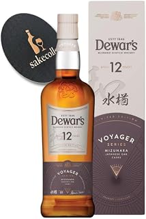 デュワーズ 12年 ミズナラ 【箱付き】700ml （dewars 12y mizunara） スコッチ ウイスキー ミズナラ樽 日本限定 紙製コースター付き
