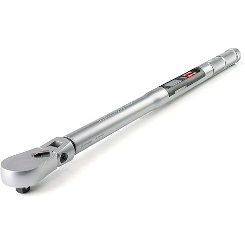 TEKTON 1/2 Inch Drive 90-Tooth Flex Head Dual-Direction Electronic Torque Wrench (30-300 ft-lb) | TRQ82123
