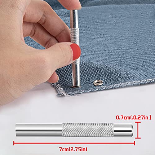 Eutenghao Metal Snap Button Tool Kit Snap Fasteners Tool Kit Hollow And Solid Metal Prong Snaps Buttons With Setting Tool For Clothing Crafting Sewing Bags Bibs Jeans Wears (10 Colors 9.5Mm, 200 Sets) #TOP6