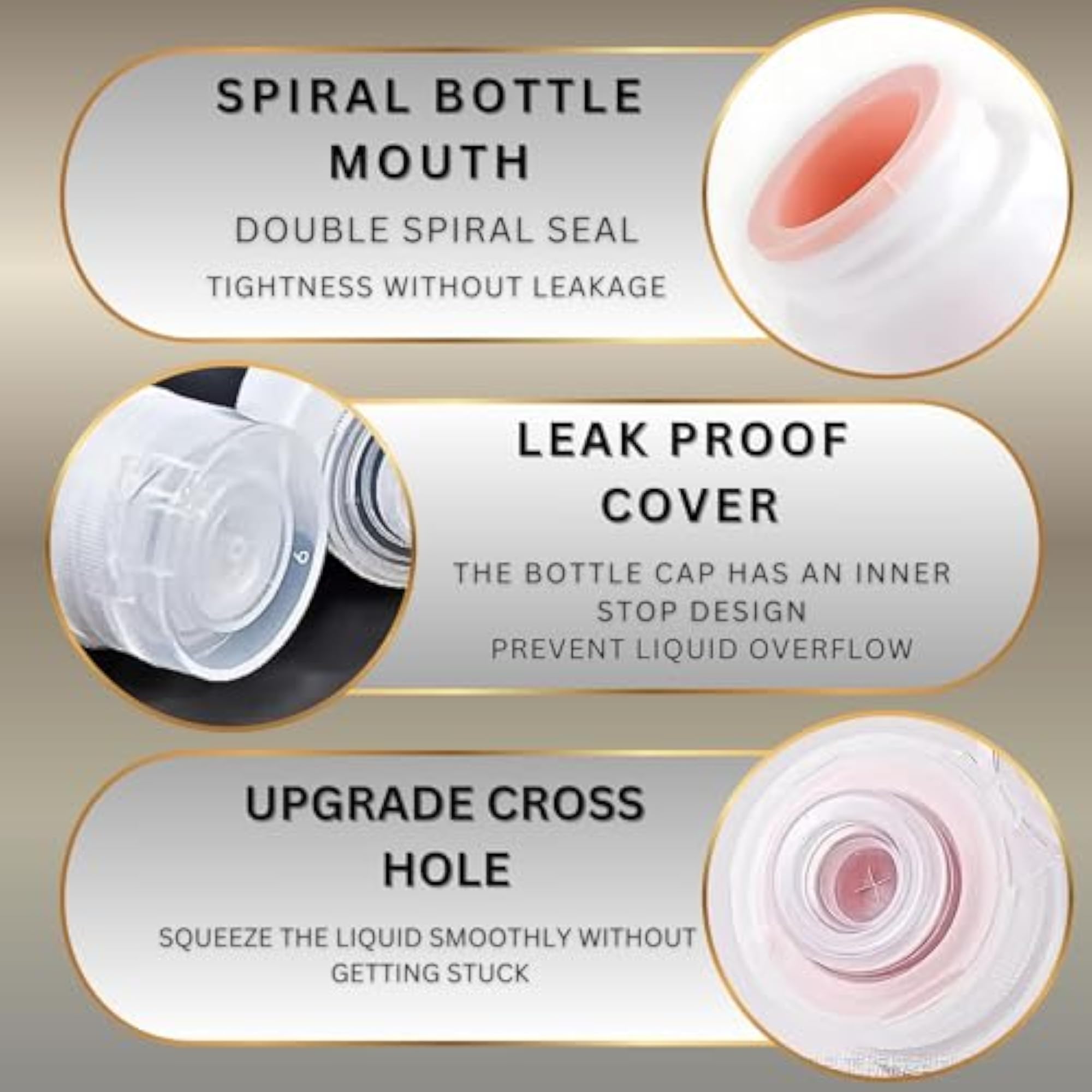 Travel Bottles Kit for Toiletries, Pack of 4
