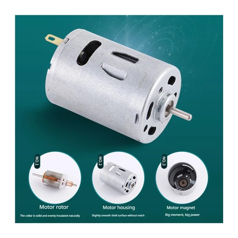 Bomba de aire 365 con motor CC 385 de alto torque y estructura de escobillas duradera 2