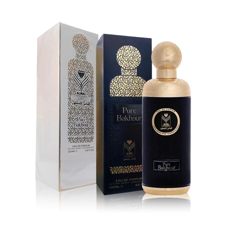 Almas Perfumes Pure Bakhour Eau de Parfum for Unisex, 200ml Spray – Long-Lasting Middle Eastern Oud Scent, Saudi Made - Image 2