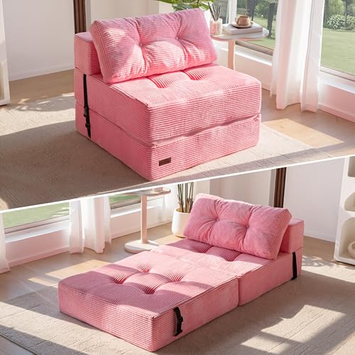 MAXYOYO Folding Sofa Bed, Convertible Sofa Bed with High-Density Support