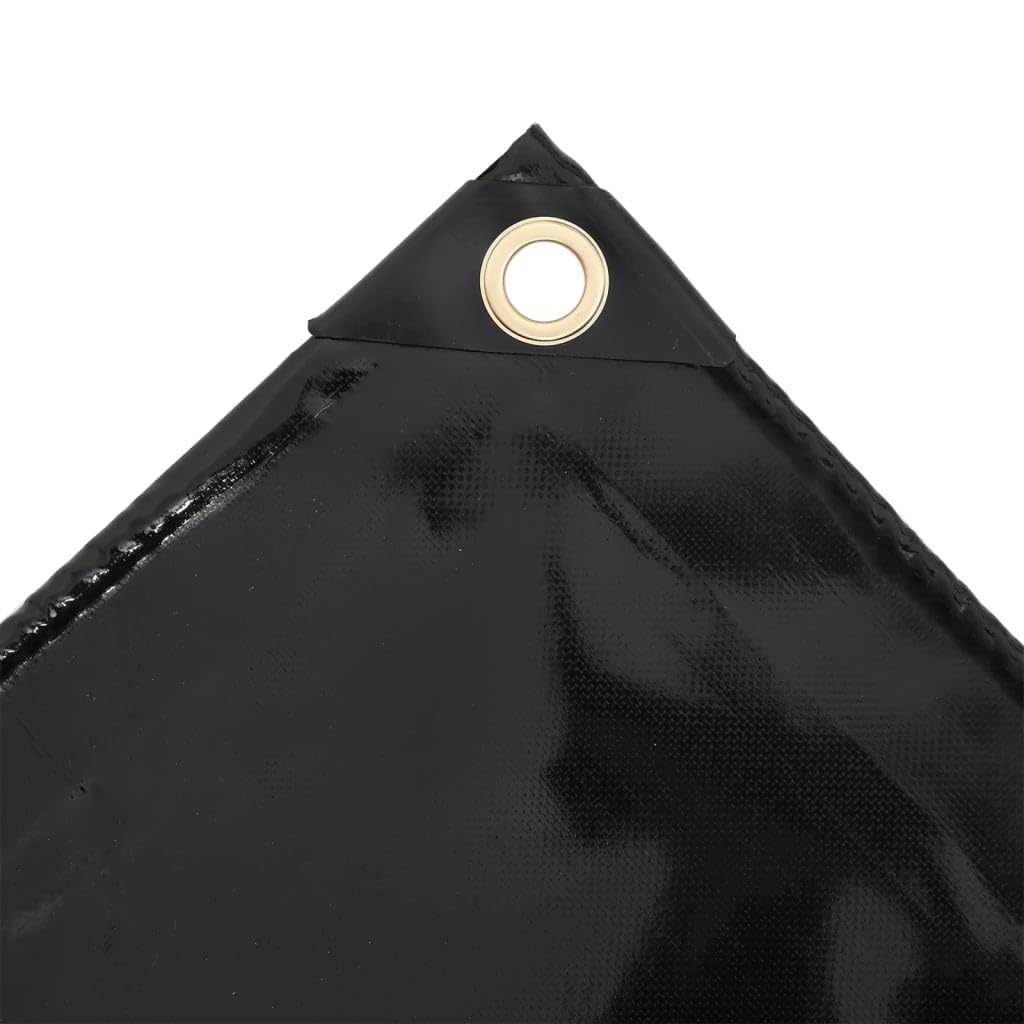 Bâche de protection 650 g m² 3x4 m Noir