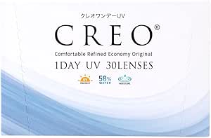 クレオワンデーUVモイスト 30枚 1箱 （1日使い捨て コンタクトレンズ ）【高含水】【BC】8.7 【PWR】-3.00 高含水 うるおい UVカット フィット感商品画像