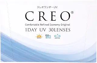 クレオワンデーUVモイスト 30枚 1箱 （1日使い捨て コンタクトレンズ ）【高含水】【BC】8.7 【PWR】-2.00高含水 うるおい UVカット フィット感