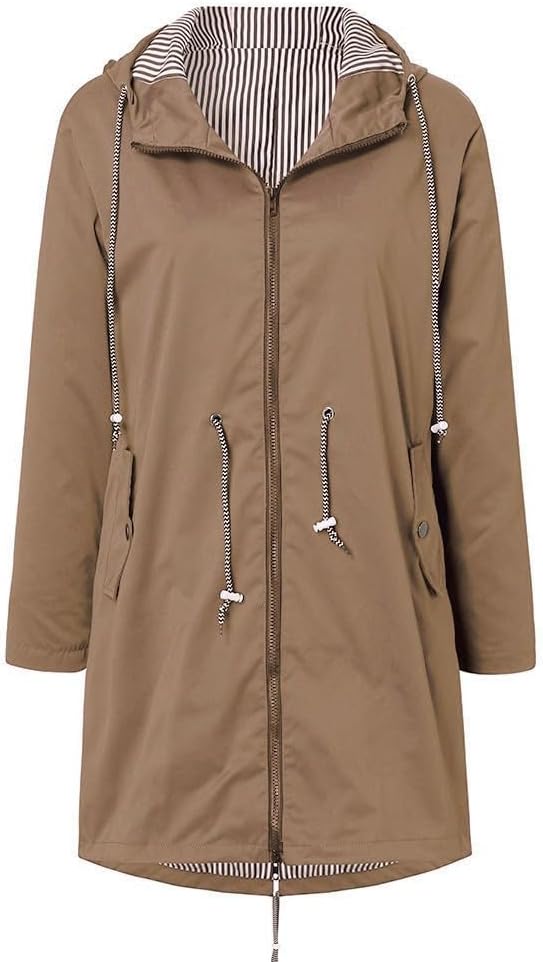 Womens Casual Flannel Wool Blend Lapel Button Down Plus Jacket Rain Hooded Size Women Outdoor Fall Flannel Jacket