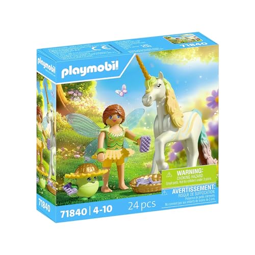 Playmobil Collectible Unicorn: Rainbow Flower with Fairy