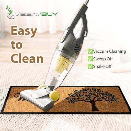 Image of Coir Door Mat | Doormat for Main Door Entrance | Door Mat for Home | Anti-Slip Back | Natural Coir Mat for Living Room | (Large)