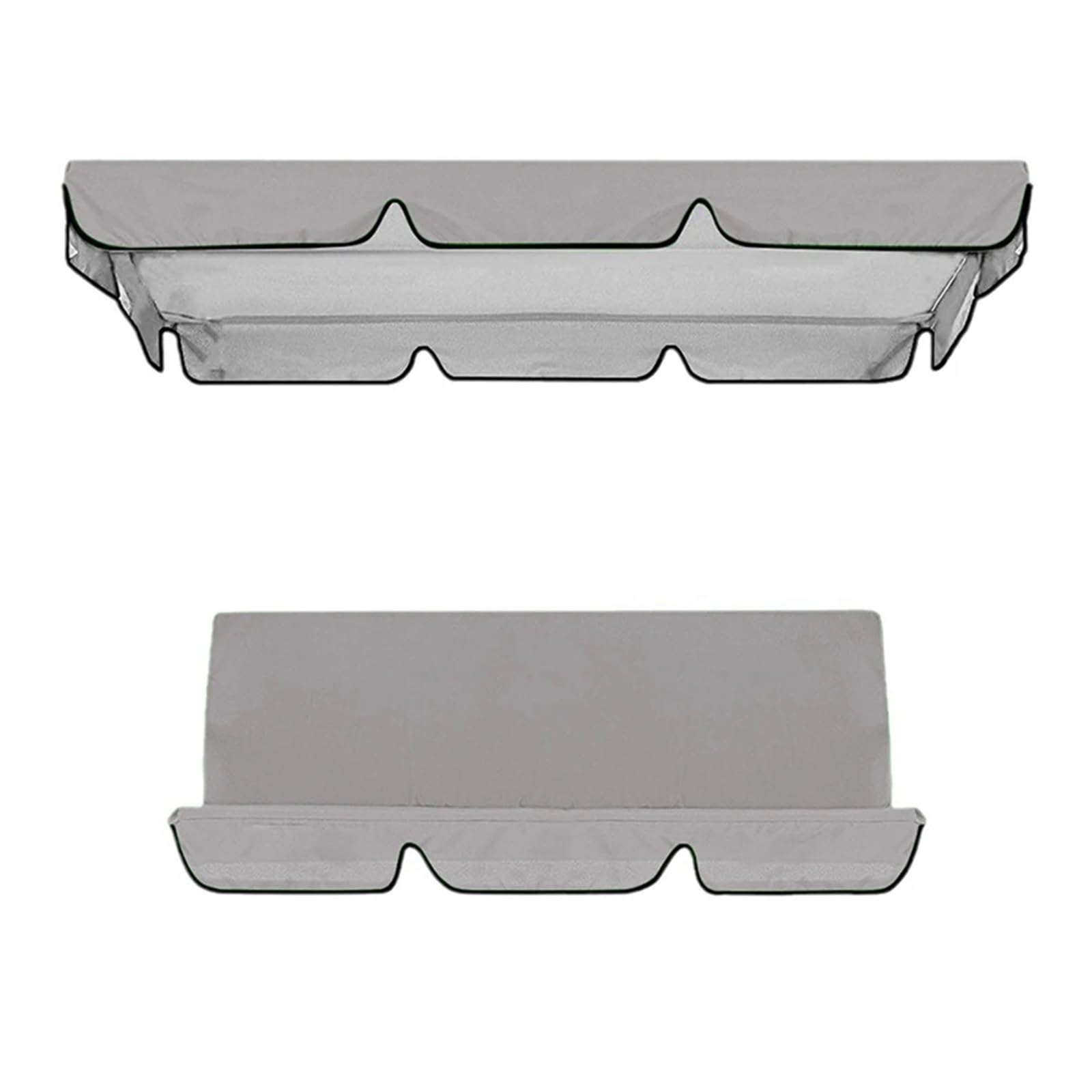 Tettuccio Parasole per Dondolo Copertura Superiore for Altalena, Copertura Superiore for Altalena da Giardino Impermeabile, Copertura Superiore for Altalena da Giardino ...(Grey)