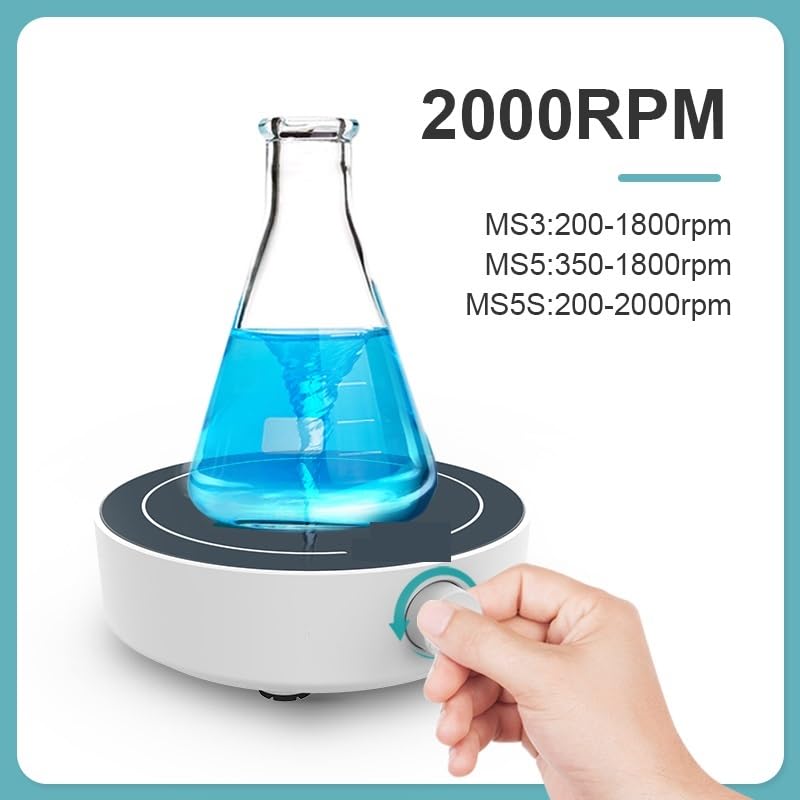 Homogénéisateur Mini agitateur magnétique de Laboratoire for liquides avec barreau d'agitation(MS3)