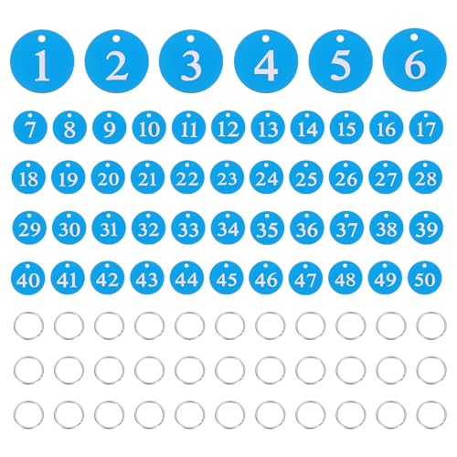 Etiquetas de aluminio para llaves numeradas PATIKIL, la solución definitiva contra el caos