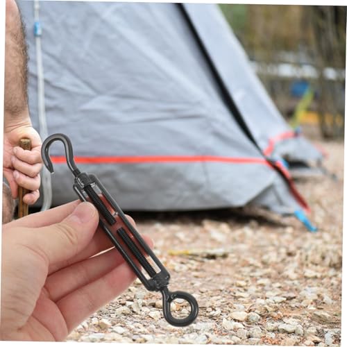 Juego de 5 tensores para cable de acero inoxidable para uso pesado, ideales para luz decorativa y vela de sombra miniatura 4