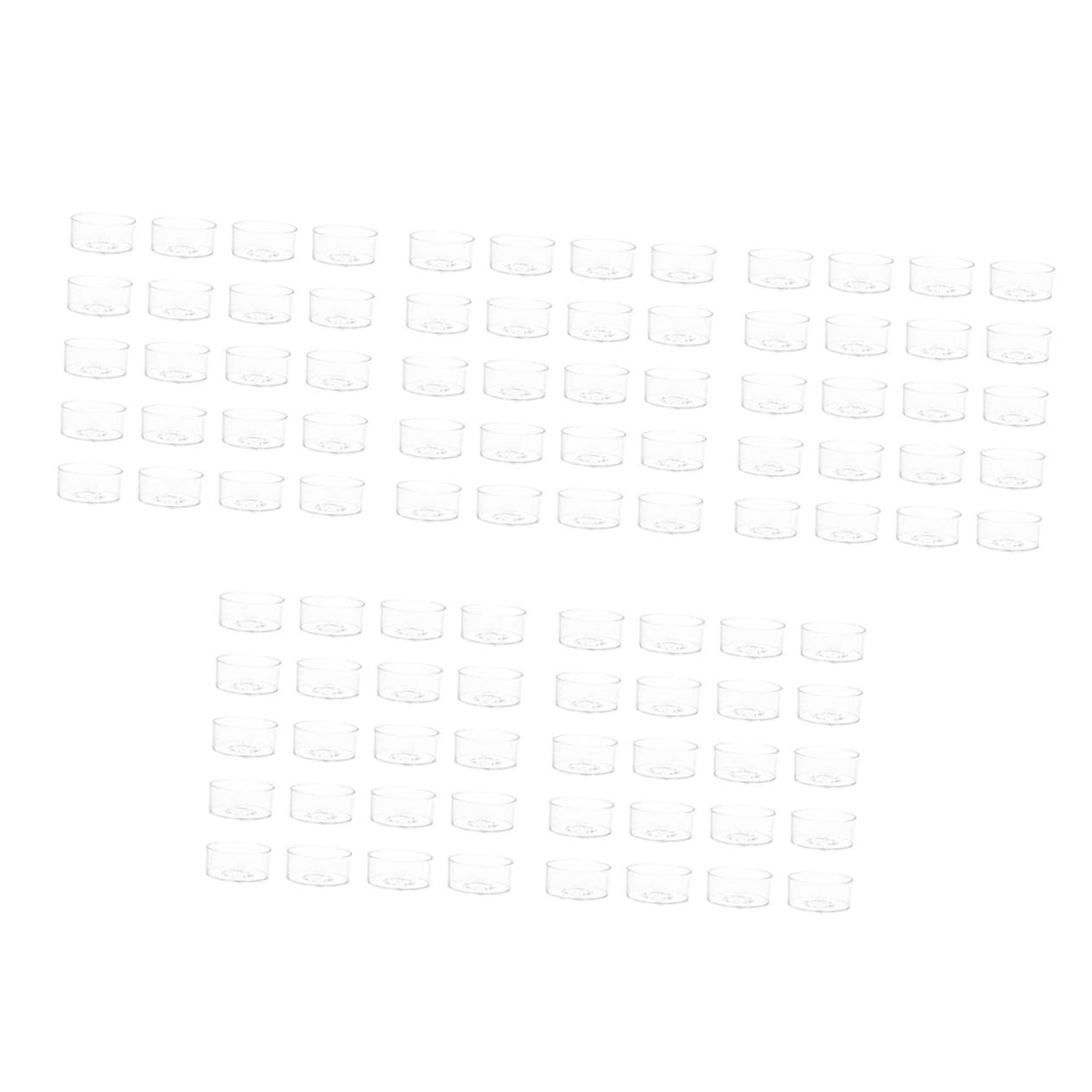 DOITOOL 100 Piezas Unidades Moldes para Velas de Plástico Ignífugo Contenedores para Hacer Velas Diy Recipientes Ligeros y Duraderos Artesanales