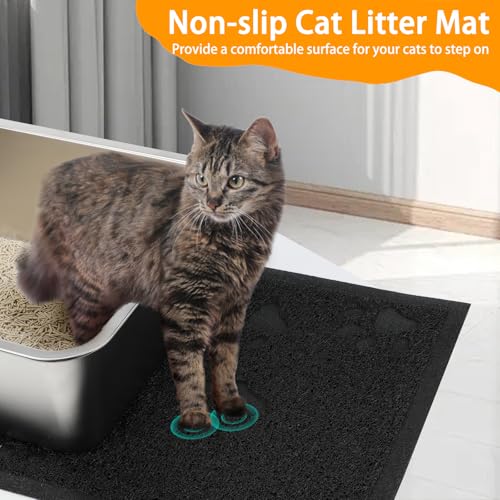 Set de 2 areneros para gato de acero inoxidable grandes miniatura 4
