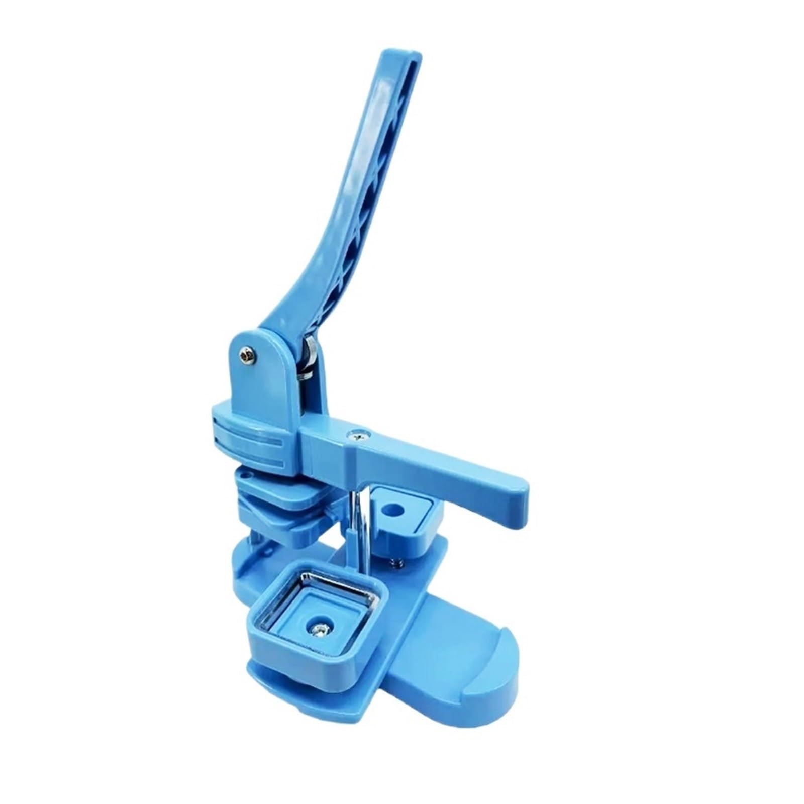 NGTFDCP Badge Machine, Tin Badge Maker Square Refrigerator Machine Set 50x50mm DIY Making Magnet/Badge Pin Parts Button Machinery Supplies DIY Crafts(Blue)