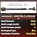 Fexhull Front Drive Shaft Driveshaft Assembly Fit for Jeep Grand Cherokee 1993 1994 1995 V8 5.2L OE# 53008427, 938100, 659773 -Automatic Transmission