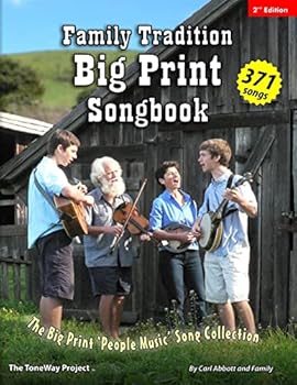Paperback Family Tradition BIG PRINT Songbook: The Big Print 'People Music' Song Collection Book