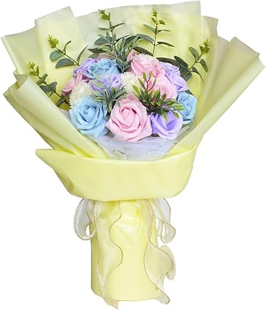 Amazon Shinki ソープフラワー モンロー ローズ ブーケ フラワー ギフト バラ 花束 造花 プレゼント 誕生日 記念日 お祝い イエロー 造花 オンライン通販 Amazon Shinki ソープフラワー モンロー ローズ ブーケ フラワー ギフト バラ 花束 造花 プレゼント 誕生日 記念日 お祝い イエロー 造花 オンライン通販