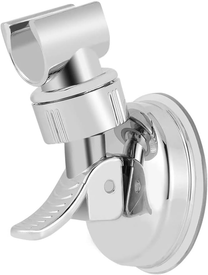 Universal Adjustable Hand Shower Holder Suction Cup Full Plating Rail Bathroom Bracket
