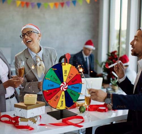 Toupie de table effaçable à sec 12 sections pour animer les fêtes