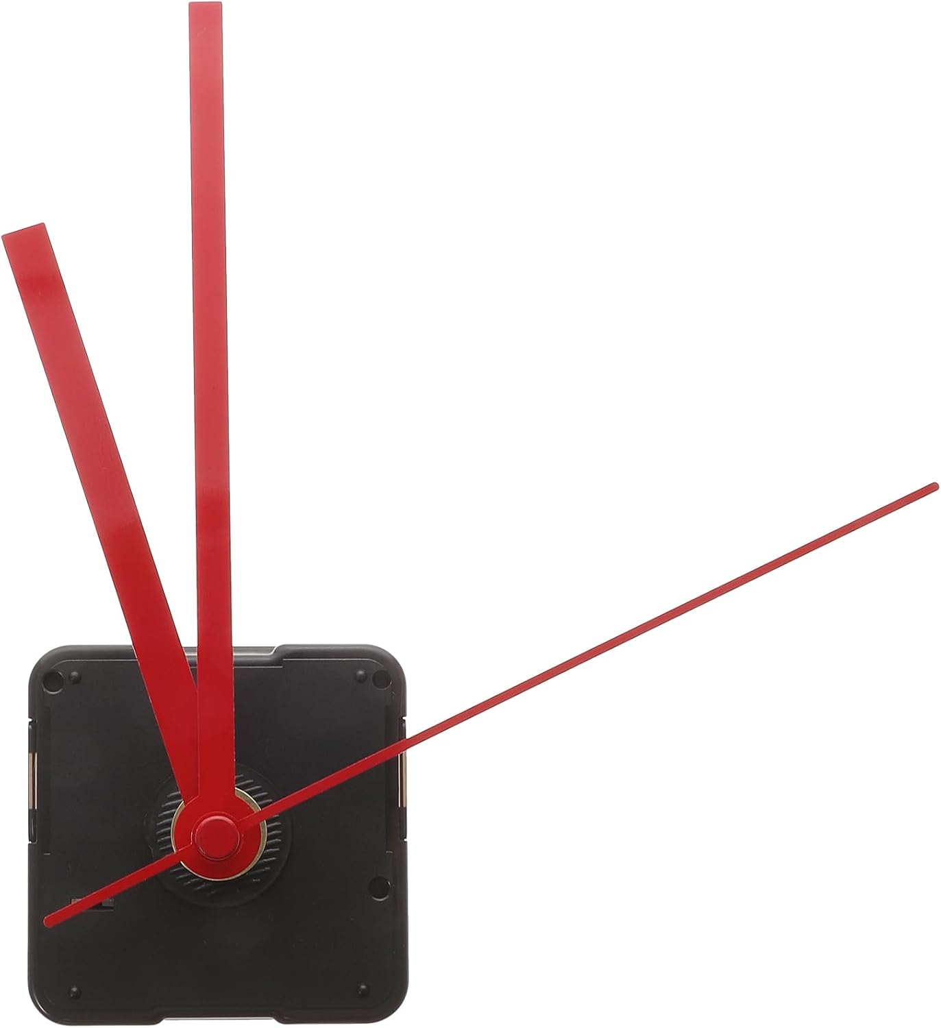 HEALLILY Clock Parts DIY Wall Clock Movement Mechanism with Red Hands Movement Kit Battery Operated Motor DIY Repair Parts Replacement