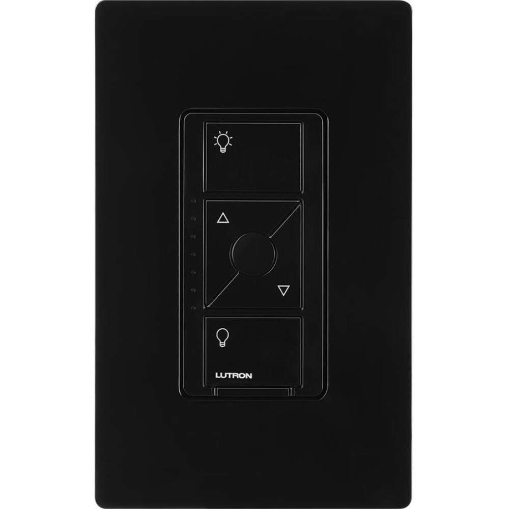 Lutron Caseta Original Smart Dimmer Switch ELV+ (Lutron Hub Required), 250W LED, Single-Pole/3-Way, Neutral Required, PD-5NE-BL, Black