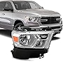 ACANII - For [Halogen Model w/Chrome Bezels Only] 2019-2022 Ram 1500 OE Style Headlight Headlamp Assembly Passenger Side