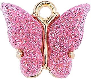 QA 10st Color Mixing Butterfly DYL Smycken Tillbehör Trendiga Nya Akryl Handgjorda För Örhänge Halsband Armband Material YC820 (Color : 6)