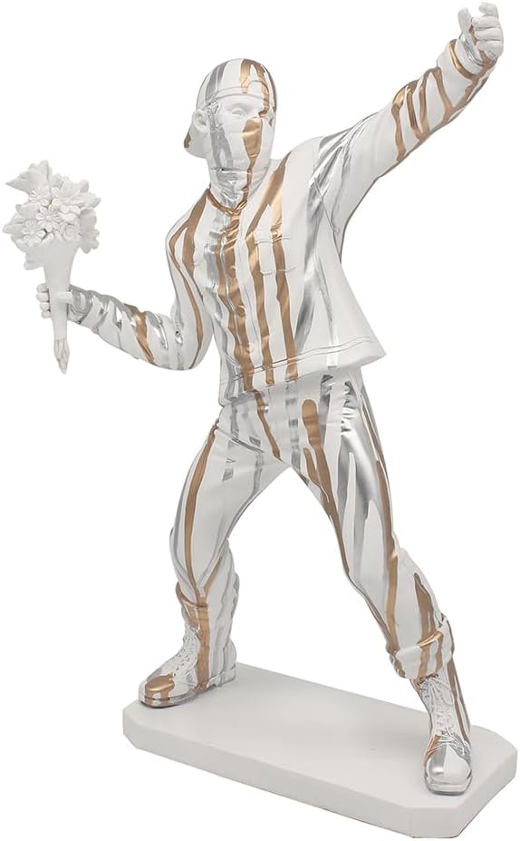 Lesser & Pavey Drip Art Flower Thrower Home Decor Figurines & Ornaments for Home & Office | Decorative Accessories Statues for Indoor & Outdoor | Lovely Gifts for Women & Men