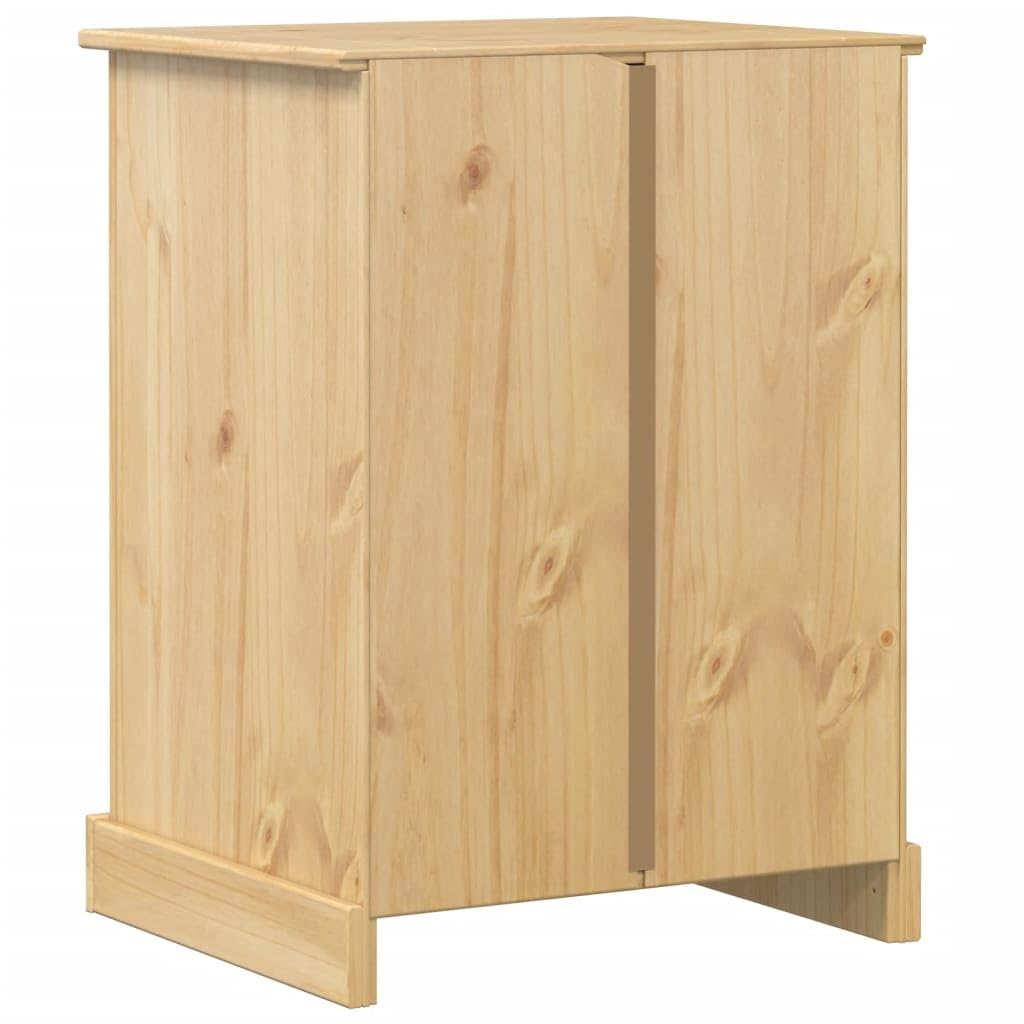 vidaXL Mobile HiFi Corona 60x50x82 cm in Legno Massello di Pino, mobile portaoggetti, supporto per apparecchi multimediali, espositore per dischi