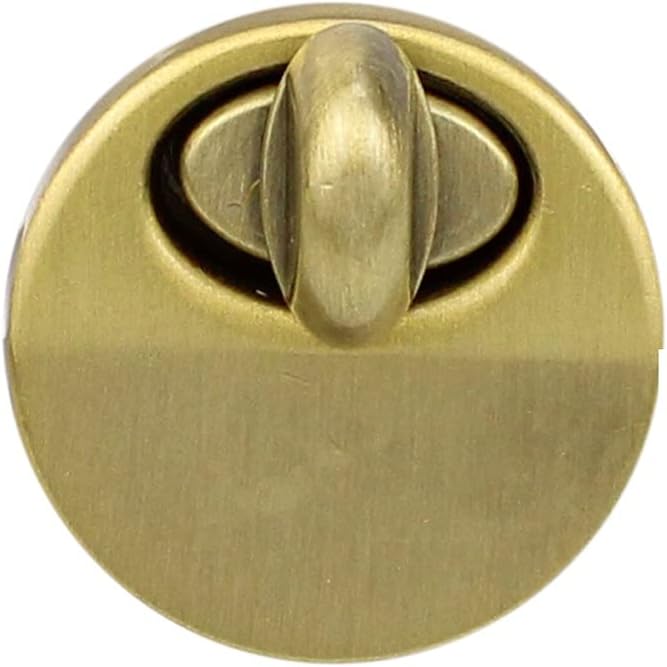 2.1CM Round Metal Turn Lock Replacement Clasp Hardware for Ladies Handbag Purse Bag Accessories(Gray)