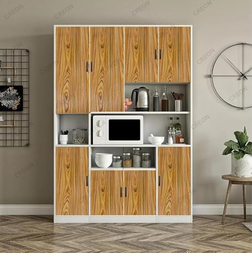Image of CREON Wood Peel and Stick Wallpaper Thick Decorative Self Adhesive Contact Paper Countertops Waterproof Wood for Cabinets Table Furniture Kitchen Cabinet ETC (Sparkle Wood, 12X60 in)