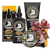 Bossman Essentials Beard Kit - Beard Oil, Conditioner, and Balm (Gold Scent)