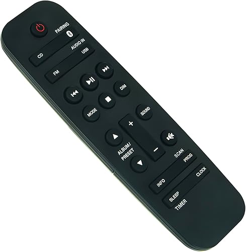 Miniatura 3 de Control remoto compatible con Philips BTM2310 BTB2462 BTB2470 Sistema estéreo para el hogar con reproductor de CD MP3 USB