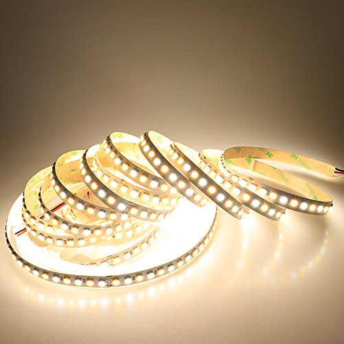 Ledenet 16.4Ft Led Flexible Light Strip,600 Units Smd 5050 Leds,24V Non-Waterproof Led Ribbon Warm White And Daylight White Adjustable 2800K-7000K #TOP2