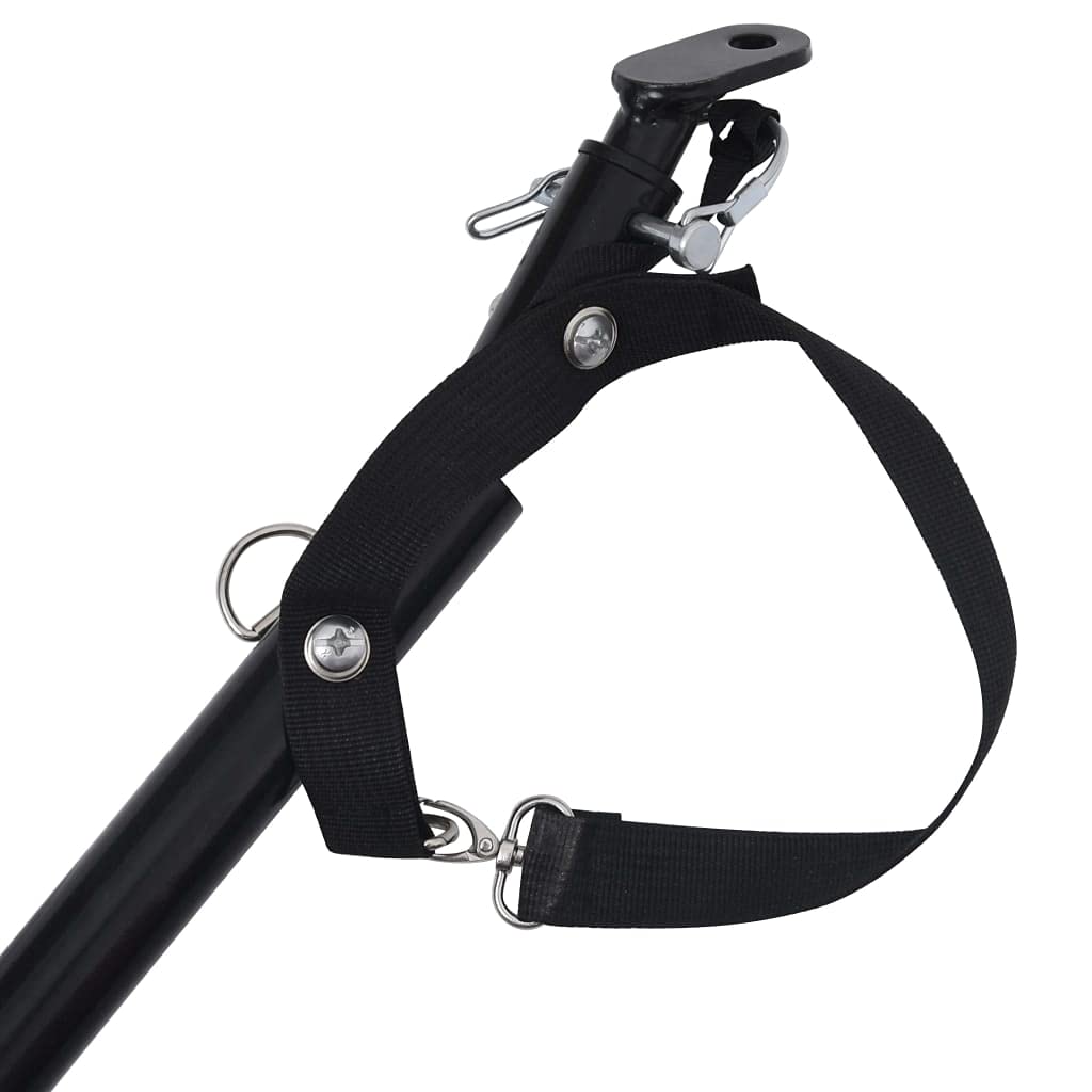 Remolque de bicicleta para mascotas, amarillo y negro