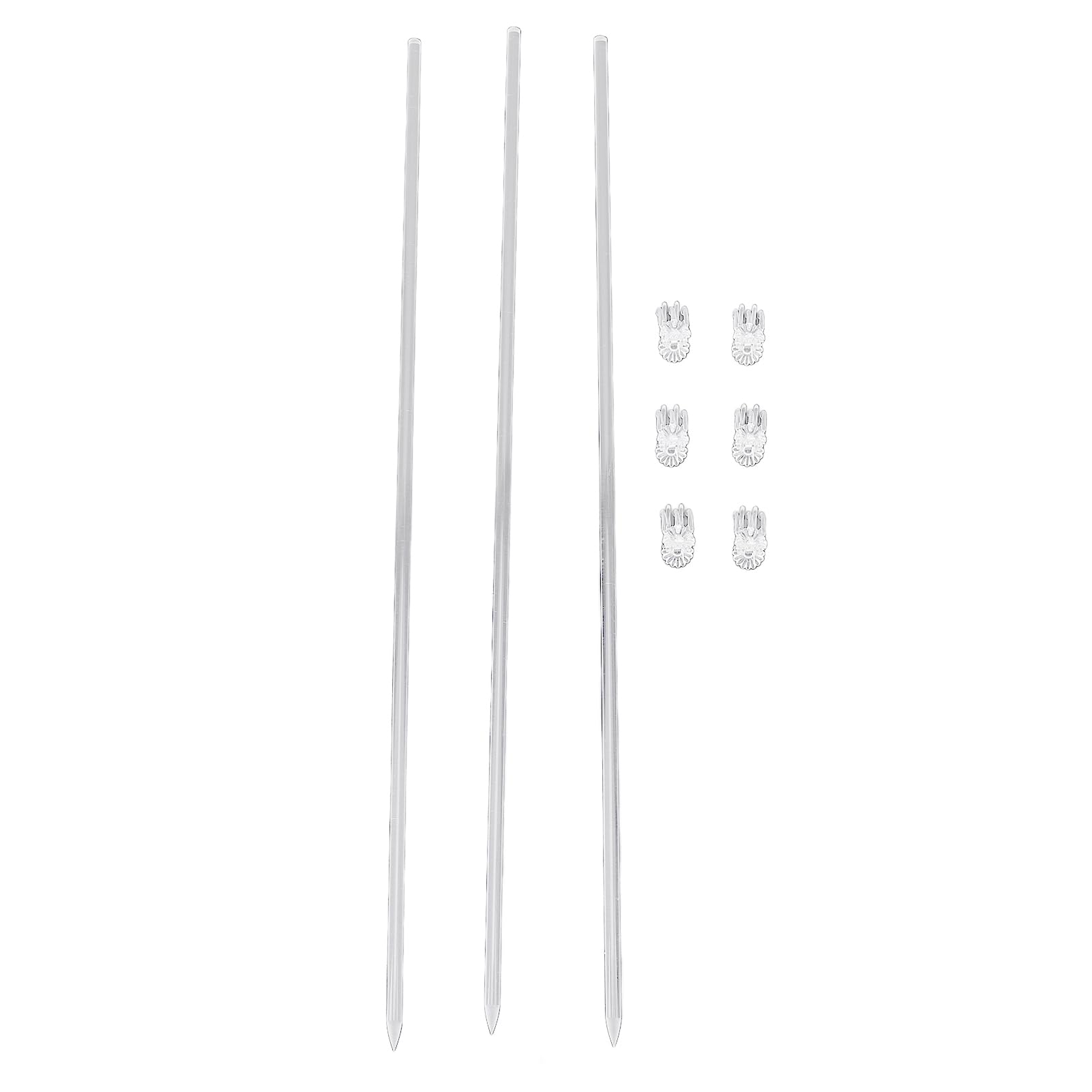 Tuteurs pour plantes avec 20 clips pour légumes hauts et fleurs de jardin