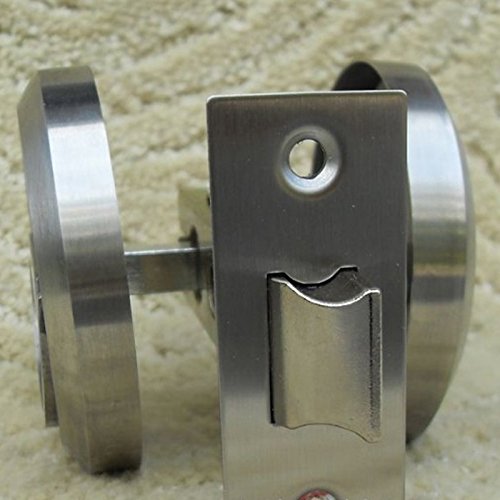 Stainless Steel 304 Corridor Door Locks Doorknobs Cabinet Ring Pulls Furniture Corridor Hidden Recessed Cup Install Privacy Sliding Door Latch Lock Without Keys Pack Of 1 #TOP6