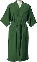 Roupão de Banho Adulto Felpudo, 100% Algodão, Manga 3/4, Tamanho Único/36-44), Gramatura 270g/m², Macio e Absorvente