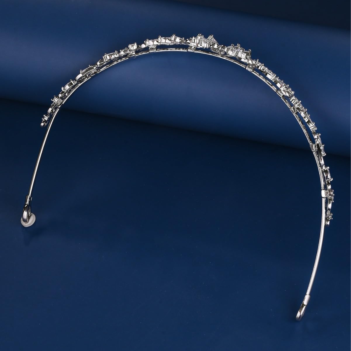 14K Gold Simple Bridal Crown with Stylish Moissanite Wedding Tiara, Ideal Gift for Bridal Party or Ceremony