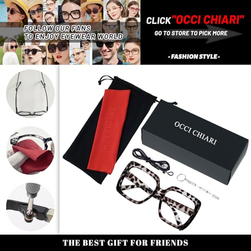 Image of OCCI CHIARI Stylish Reading Glasses Women's Readers Comfort Eyeglasses